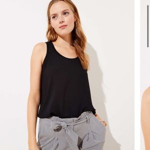 LOFT Rib Knit Trim Tank